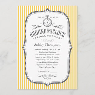 Around the Clock Shower Invitations
