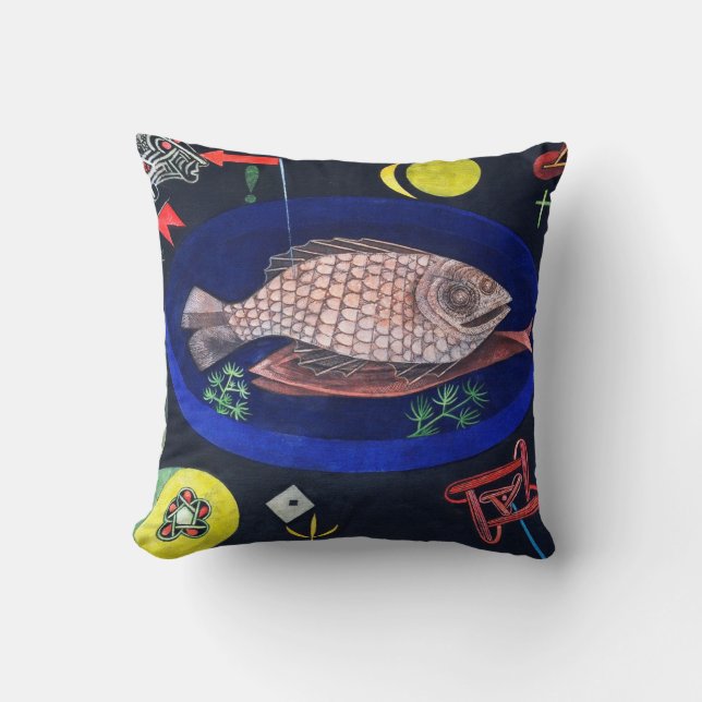 Around the Fish, Paul Klee Cushion (Front)