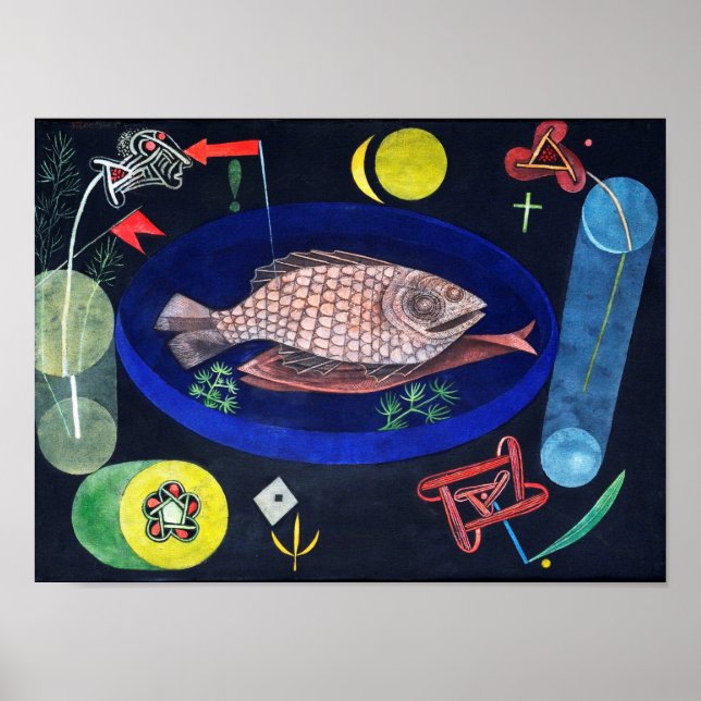 Around the Fish, Paul Klee Poster (Front)