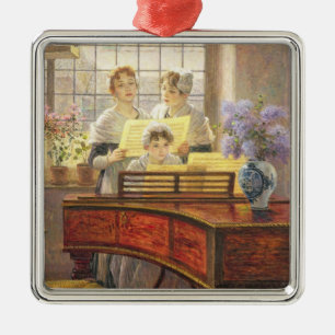 Around the Piano Metal Ornament