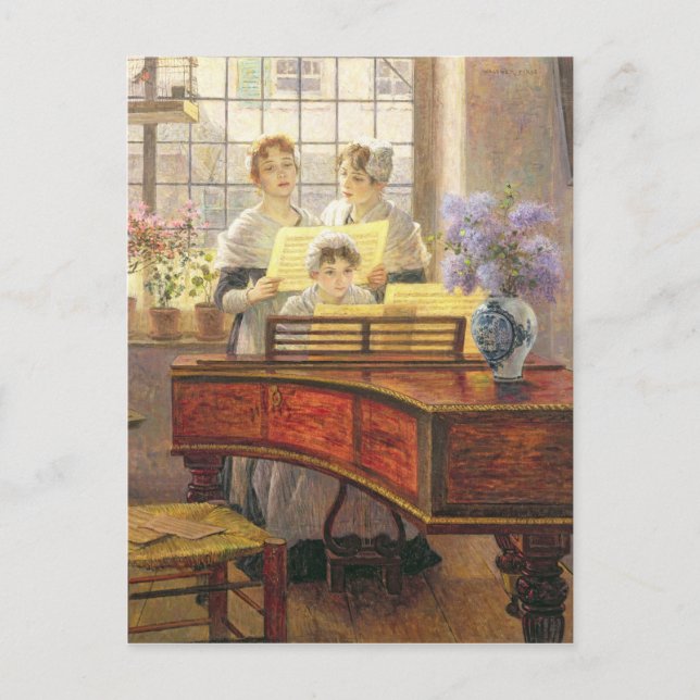 Around the Piano Postcard (Front)