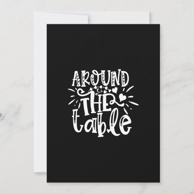 around the table invitation (Front)