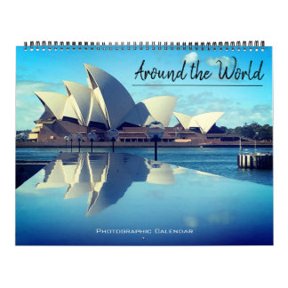 around the world 2026 (with locations) large calendar