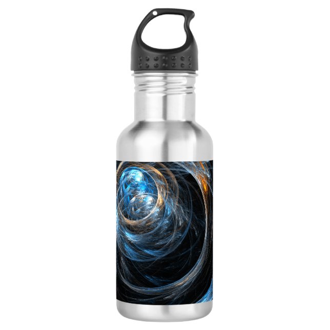 Around the World Abstract Art Bottle (Front)