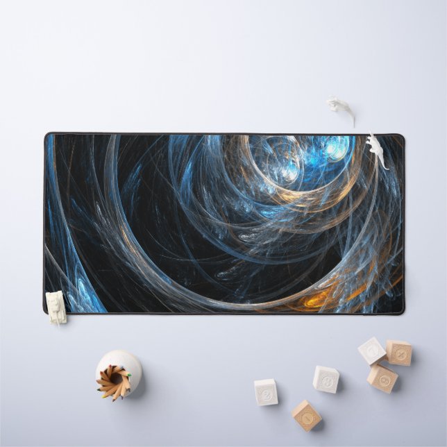 Around the World Abstract Art Desk Mat (Kids Table)