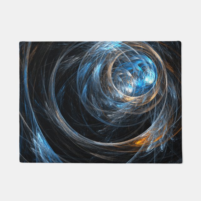 Around the World Abstract Art Doormat (Front)