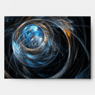 Around the World Abstract Art Envelope