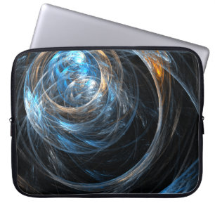 Around the World Abstract Art Laptop Sleeve