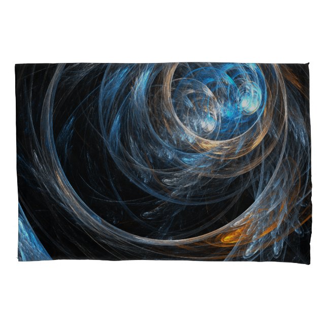 Around the World Abstract Art Pillowcase (Front)