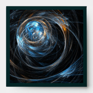 Around the World Abstract Art Square Envelope