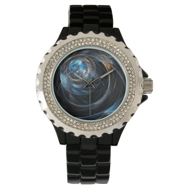 Around the World Abstract Art Watch (Front)