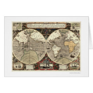 Around the World Drake Map - 1595