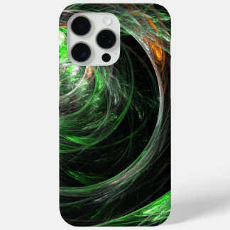 Around the World Green Abstract Art iPhone 15 Pro Max Case