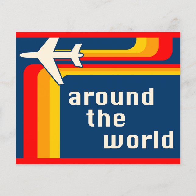 around the world retro stripes (Front)