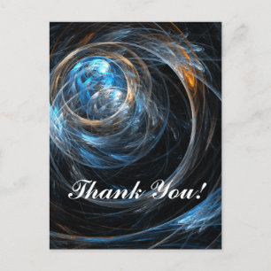 Around the World Thank You Postcard