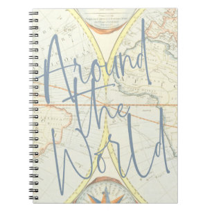 Around the World Travel  Notebook