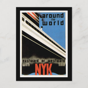 Around the World with NYK Postcard