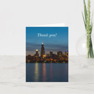 Around Willis At Night Thank You Card