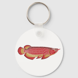 Arowana Button Keychain
