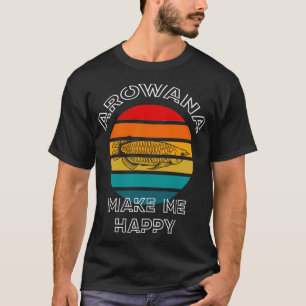 Arowana Make Me Happy Retro Sunset T-Shirt