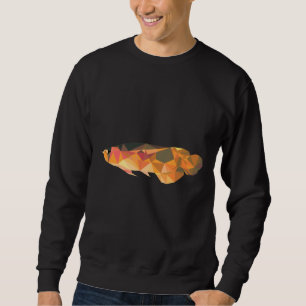 Arowana The Lucky Fish Polygonal Art Sweatshirt