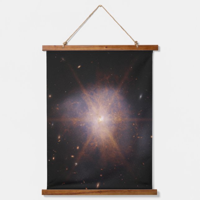 Arp 220 Lights Up The Night Sky Hanging Tapestry (Front)