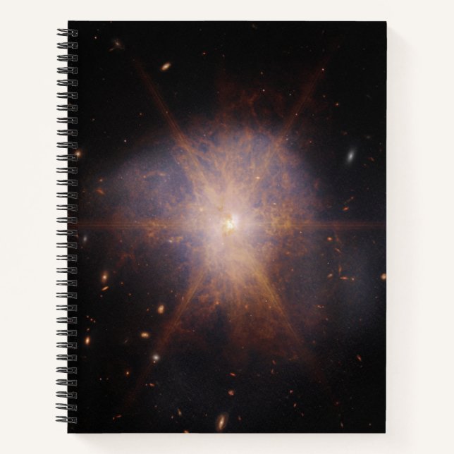 Arp 220 Lights Up The Night Sky Notebook (Front)