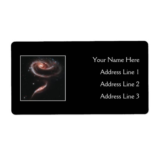 Arp 273 Galaxy Pair (Hubble Telescope) Shipping Label