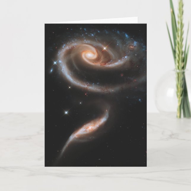 Arp 273 Interacting Galaxies In Andromeda. Card (Front)