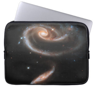Arp 273 Interacting Galaxies In Andromeda. Laptop Sleeve