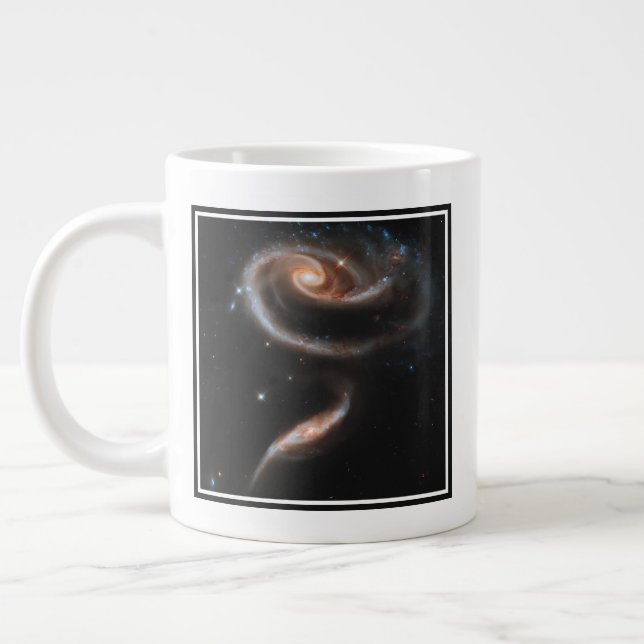 Arp 273 Interacting Galaxies In Andromeda. Large Coffee Mug (Left)