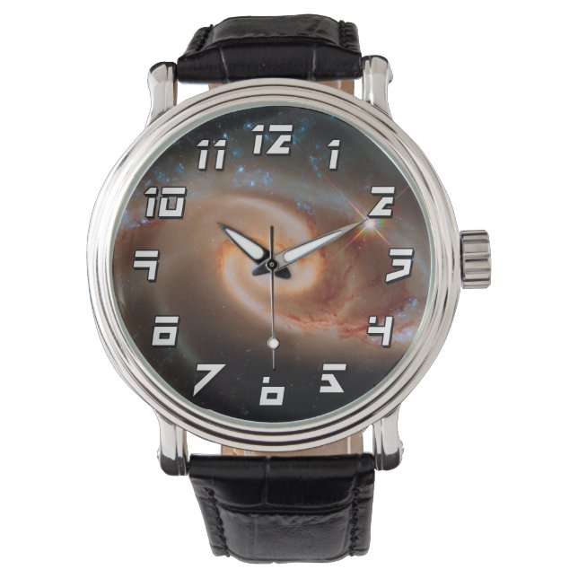 Arp 273 Rose Galaxies Hubble Outer Space Photo Watch (Front)