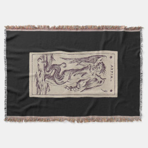 Arpia Tarot Card Throw Blanket