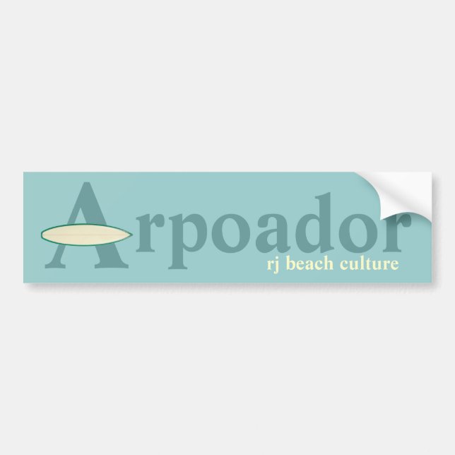 Arpoador RJ beach culture Bumper Sticker (Front)