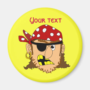 Arr Pirate Man Customisable Pirate Stuff Magnet