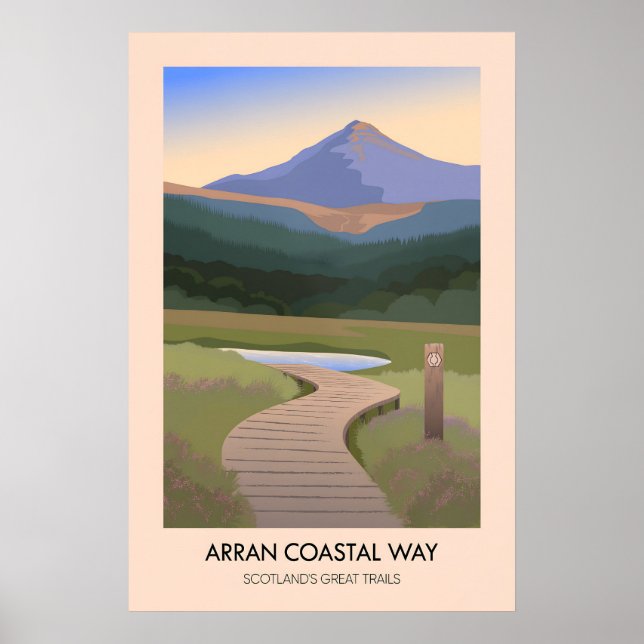 Arran Coastal Way Scotlands Great Trails Poster (Front)