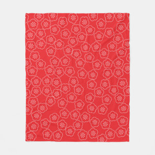 Arranged a traditional Japanese casual kimono patt Fleece Blanket