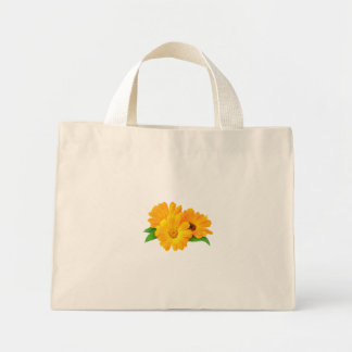 Arranged Calendula Flowers Mini Tote Bag