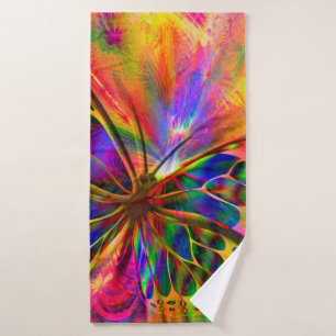Arrangement butterfly aesthetics bath towel