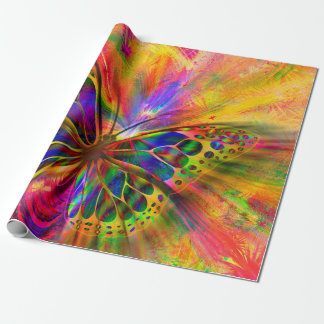 Arrangement butterfly aesthetics wrapping paper