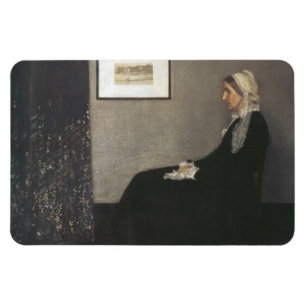 Arrangement in Grey and Black - Whistler's Mother Magnet