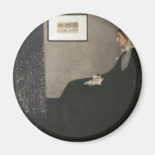Arrangement in Grey and Black - Whistler's Mother Magnet