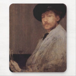 Arrangement in grey by Whistler Mouse Pad