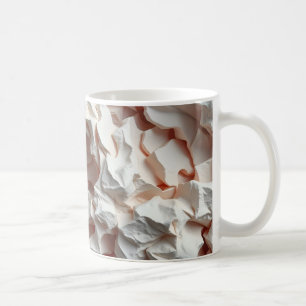arrangement of crumpled paper coffee mug