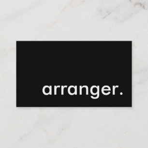arranger. business card