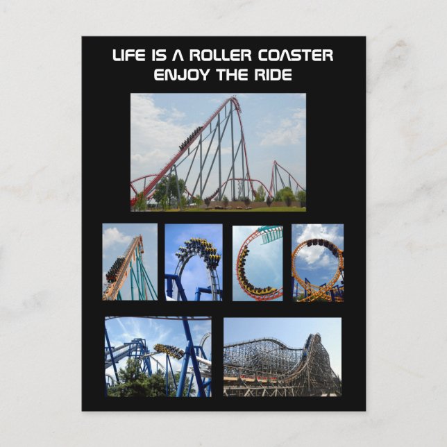 Array of Roller Coasters Postcard (Front)