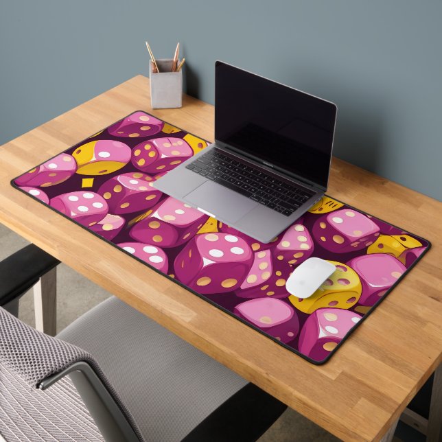  Array of tumbling dice Desk Mat (Office 2)