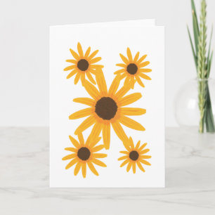 Array of Yellow Sunflowers on Greeting Cards