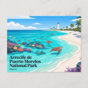 Arrecife de Puerto Morelos National Park Mexico Postcard