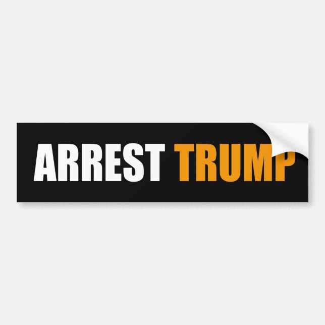 arrest trump Indict trump - mar a lago documents Bumper Sticker (Front)